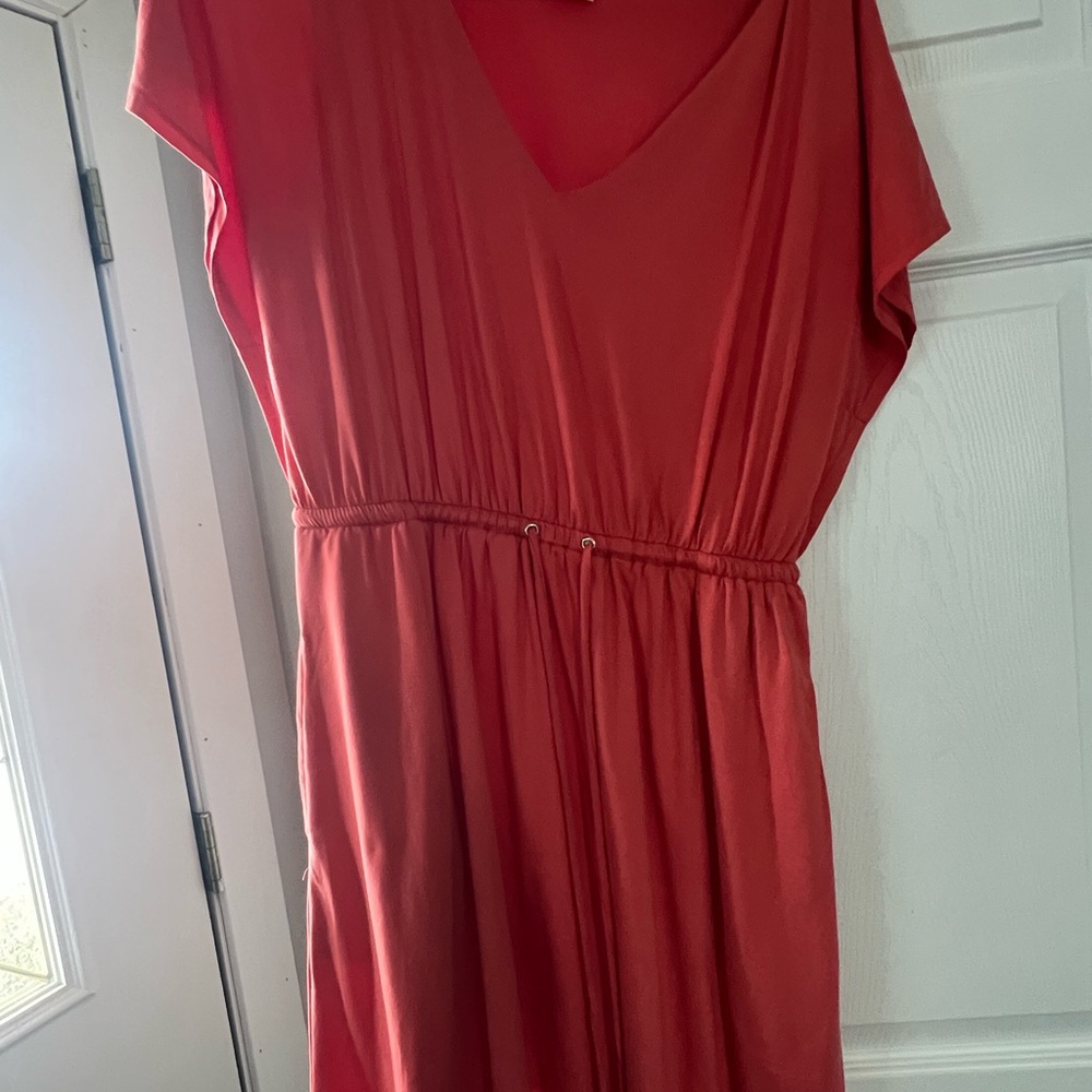 Soma Coral Midi Dress